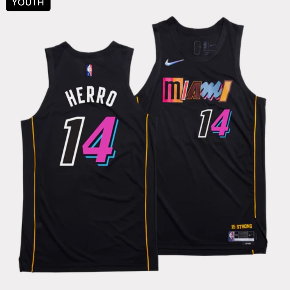 TYLER HERRO NIKE MIAMI HEAT MASHUP YOUTH SWINGMAN JERSEY
